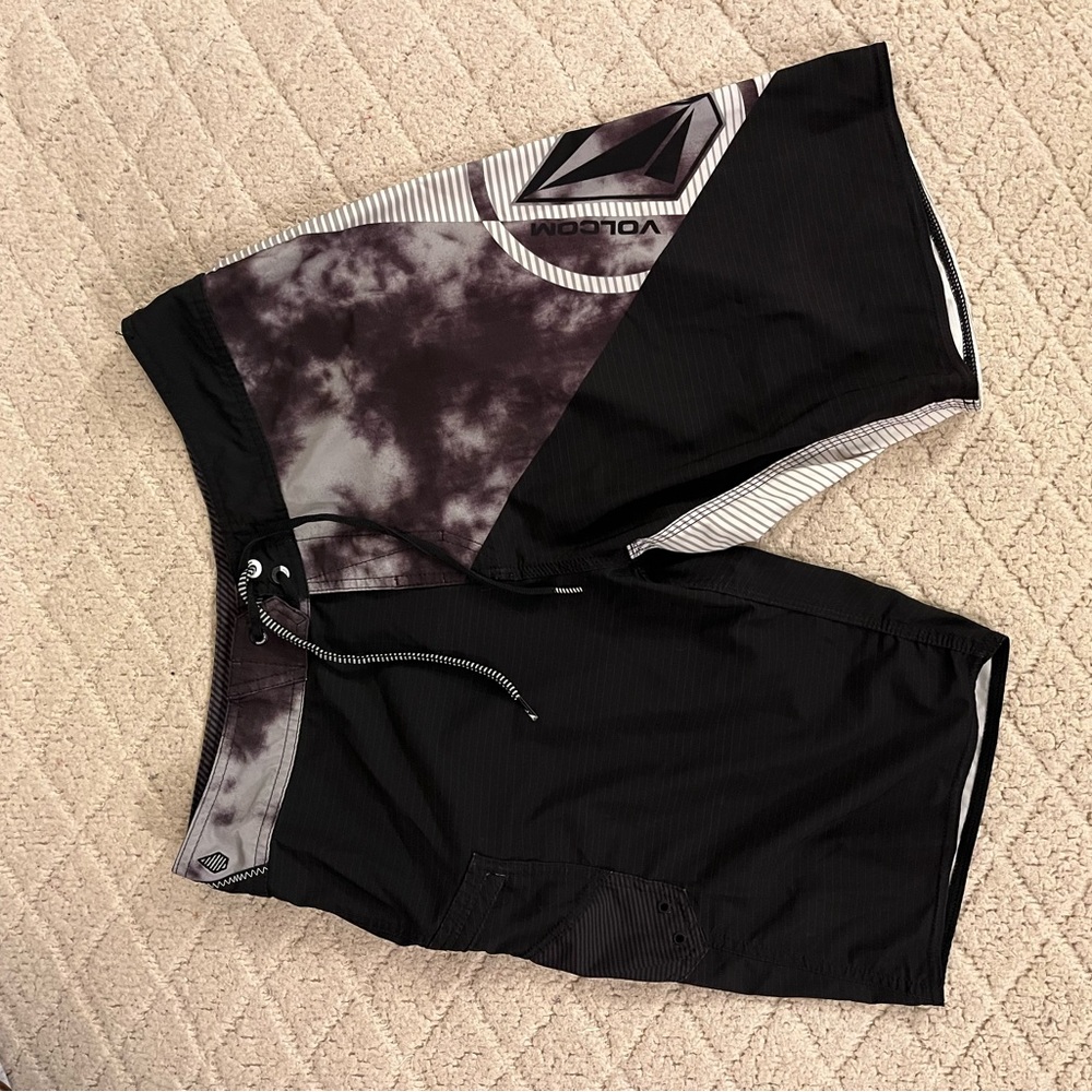 Volcom Black Tie-Dye Swim Trunks (Bundle & Save)